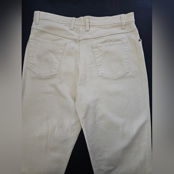 Vintage - Bill Blass Tall Cotton Stretch Yellow Jeans - Size 16 - NWOT - Picture 8 of 9